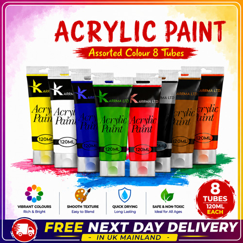 Pittura acrilica 120ml - acrilica, tubi