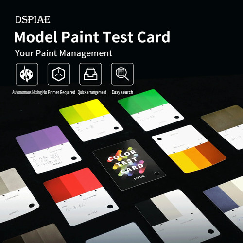 Scheda test vernice - test, modello